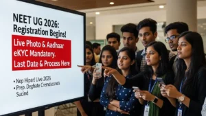 NEET UG 2026 Registration शुरू: Aadhaar eKYC और Live Photo अब Mandatory – जानें पूरी Process और Important Dates