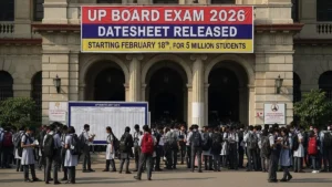 UP Board Exam 2026 Datesheet जारी: 18 फरवरी से शुरू, 50 लाख Students के लिए