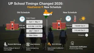 UP School Timings Changed 2026: गर्मी से राहत! 20 अप्रैल से लागू नया शेड्यूल, स्कूल अब 12:30 बजे तक!